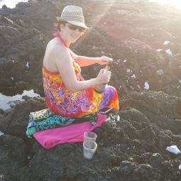 Popping the cork on a secluded beach in Hawaii